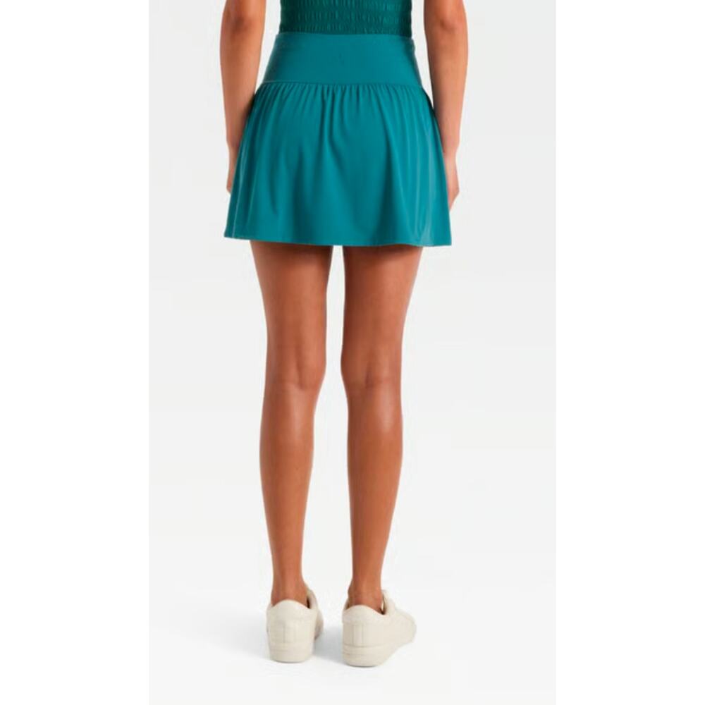 JoyLab High-Rise Crossover Waistband Dark Aqua Skort XL - Picture 5 of 16